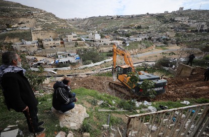 2023年2月13日，東耶路撒冷賈貝爾穆卡貝爾（Jebl Mukaber），一個以巴勒斯坦人為主的社區的房屋被拆除。（照片來源：JAMAL AWAD/FLASH90）
